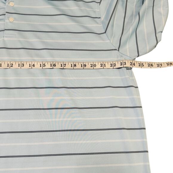 Walter Hagen Essentials Golf Polo XL Blue Striped Mens Short Sleeve Casual - Picture 9 of 11